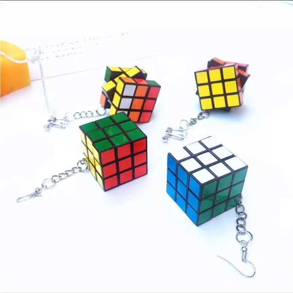 Rubik’s Cube “So Cute” Hanging Earrings! - Picture 6 of 11